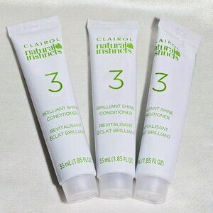 Lot of 3 Clairol Natural Instincts Brilliant Color Shine Conditioner 1.8…